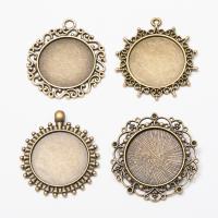 Zinc Alloy Pendant Cabochon Setting antique bronze color plated vintage & DIY nickel lead & cadmium free Approx Sold By Bag