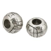 Zinc Alloy Spacer Beads Round DIY & blacken original color Approx 4mm Sold By Lot