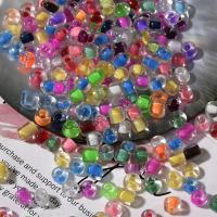 Färg Fodrad Glass Seed Beads, Glaspärlor, Rund, DIY, fler färger för val, nickel, bly och kadmium gratis, 4mm, Ca 140PC/Bag, Säljs av Bag