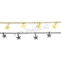 Brass Beading Chains Star plated DIY 1.5mm Sold By Lot