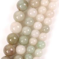 Gemstone smykker perler, Natursten, Runde, du kan DIY, blandede farver, Solgt Per Ca. 38 cm Strand