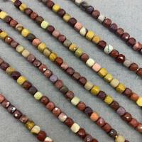 Yolk Stone Beads Cube polished DIY & faceted mixed colors 5-6mm Sold Per 38 cm Strand