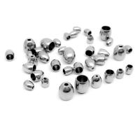 Stainless Steel End Caps 304 Stainless Steel machine polished DIY & Unisex & machine polishing original color Sold By Bag