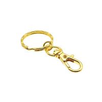 Zinc Alloy Keychain Cable Ring plated multifunctional & DIY & Unisex golden Sold By PC