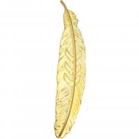 Zinc Alloy Feather Pendants plated DIY nickel lead & cadmium free Sold By PC