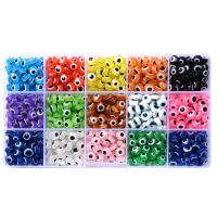 Harz Evil Eye Perlen, Unterschiedliche Anzahl von Perlen für die Wahl & DIY & Emaille, 175x99x22mm, verkauft von Box