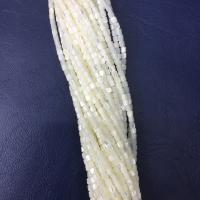 Perla, možete DIY, bijel, 3x3.50mm, Prodano Per Približno 38 cm Strand