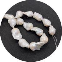 Cultured Baroque Freshwater Pearl Beads, irregular, polished, DIY, white, 17x20-27x37mm, Sold Per Approx 14.96 Inch Strand