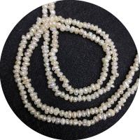 Keishi kultivované sladkovodní perle, Sladkovodní Pearl, Nepravidelné, lesklý, DIY, bílý, 3-4mm, Prodáno za Cca 14.96 inch Strand