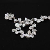 Keshi Cultured Freshwater Pearl Beads petals polished DIY white 11x12- Sold Per Approx 14.96 Inch Strand