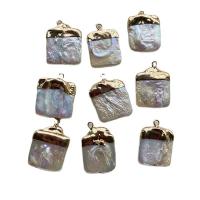 Freshwater Pearl Pendants with Brass white 15-17mm Sold By PC