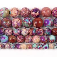 A pedra do rei grânulos, miçangas, Roda, DIY, roxo, vendido para 37-39 cm Strand