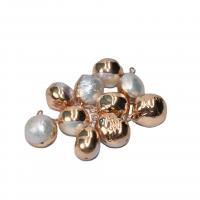 Ciondoli perle d'acqua dolci, perla d'acquadolce coltivata naturalmente, with ottone, placcato color oro, DIY, 13-15mm, Venduto da PC