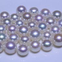Naturalne perły słodkowodne perełki luźne, Perła naturalna słodkowodna, Koło, DIY & różnej wielkości do wyboru, biały, 10komputery/torba, sprzedane przez torba