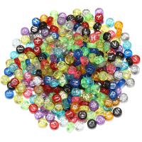 Alphabet Acrylic Beads, DIY & enamel, more colors for choice, 4x7mm, 100PCs/Bag, Sold By Bag