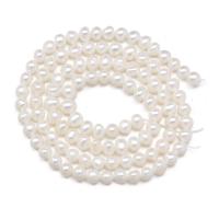 Cultured Round Freshwater Pearl Beads natural DIY 3-4mm Sold Per Approx 14-15 Inch Strand