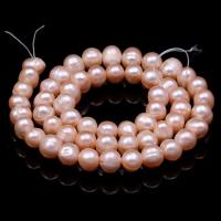 Cultured Round Freshwater Pearl Beads natural DIY 5-6mm Sold Per Approx 14-15 Inch Strand
