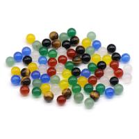 Gemstone šperky Korálky, Přírodní kámen, lesklý, DIY & bez otvoru, více barev na výběr, 6mm, Prodáno By PC