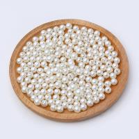 ABS-Kunststoff-Perlen, rund, Spritzgießen, DIY & verschiedene Größen vorhanden, weiß, verkauft von Tasche