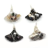 Freshwater Pearl Pendants Resin with brass wire & Freshwater Pearl silver color plated DIY Sold By PC