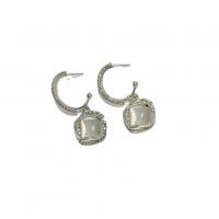 Zinc Alloy Drop Earring, met Cats Eye, Plein, gold plated, voor vrouw & met strass, nikkel, lood en cadmium vrij, 30-60mm, Verkocht door pair