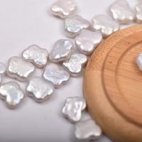 Přírodní sladkovodní perly perlí, Sladkovodní Pearl, Motýl, DIY & bez otvoru, bílý, 11-14mm, Prodáno By PC
