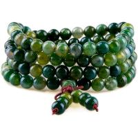 Moss Agate Wrap Bracelet handmade multilayer & Unisex & radiation protection Approx Sold By Strand