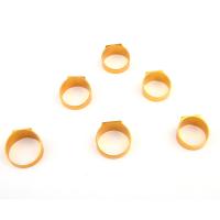 Cink Alloy Ring Set, Alumínium, egynemű, aranysárga, 17mm, 100PC-k/Box, Által értékesített Box