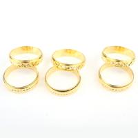 Zestaw pierścieni stopowych cynku, Stop cynku, dla obu płci, złoty, 17mm, 100komputery/Box, sprzedane przez Box
