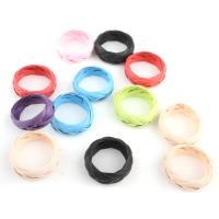 Cuero de PU anillo, unisexo, color mixto, 17mm, 100PCs/Caja, Vendido por Caja