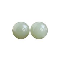 Hetian Jade Perle, rund, poliert, verschiedene Größen vorhanden, keine, verkauft von Tasche
