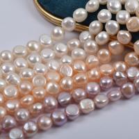 Knapp odlad sötvattenspärla pärlor, Freshwater Pearl, naturlig, DIY, fler färger för val, 10-11mm, Såld Per Ca 36-38 cm Strand