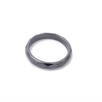 Hematite Finger Ring Unisex & faceted black Sold By PC