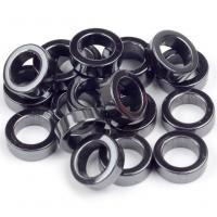 Hematite Finger Ring Unisex black 12mm Sold By PC