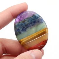Natural Stone Thumb Worry Stone polished mixed colors Sold By PC