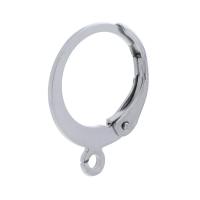 316 Stainless Steel Huggie Hoop Earring Finding polished fashion jewelry & DIY & Unisex original color 12mm Sold By PC