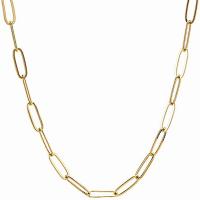 Stainless Steel Necklace Chain 304 Stainless Steel Vacuum Ion Plating Unisex gold Sold By PC