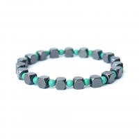 Hematite Bracelet with Natural Stone Unisex & anti-fatigue Length Approx 21 cm Sold By PC