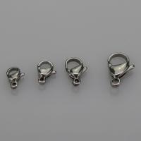 Stainless Steel Lobster Claw Clasp, 304 Stainless Steel, silver color, Sold By PC