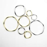 Zinc Alloy Sammenkædning Ring, Uregelmæssig, forgyldt, du kan DIY, flere farver til valg, nikkel, bly & cadmium fri, Solgt af PC