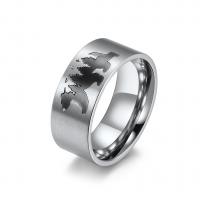 Stainless Steel Finger Ring 304 Stainless Steel Vacuum Ion Plating Unisex 9mm US Ring Sold By PC