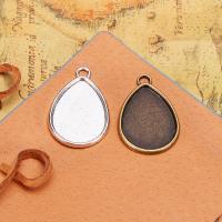 Zinc Alloy Pendant Cabochon Setting Teardrop plated Sold By PC