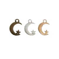 Zinc Alloy Pendants Moon and Star plated Sold By PC