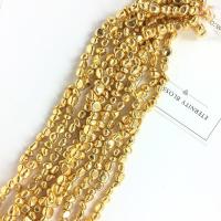 Agate Beads irregular plated DIY & smooth 15x14- Sold Per Approx 36 cm Strand