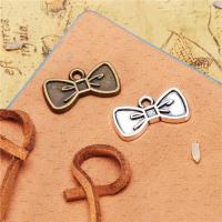 Zinc Alloy Bowknot Pendants plated DIY nickel lead & cadmium free Sold By PC