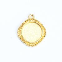 Zinc Alloy Pendant Cabochon Setting Rhombus plated DIY nickel lead & cadmium free 14mm Sold By PC