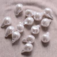 ABS Plastic Beads ABS Plastic Pearl Keshi DIY white 2*1cm Sold By Bag