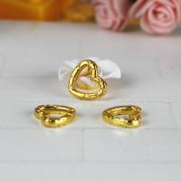 Zinc Alloy Heart Pendants plated golden Sold By PC