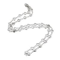 Stainless Steel Chain Necklace 304 Stainless Steel fashion jewelry & Unisex original color Length Approx 17 Inch Sold By PC