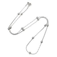 Stainless Steel Chain Necklace 304 Stainless Steel fashion jewelry & Unisex original color 3*4mm 1mm Length Approx 19.5 Inch Sold By PC